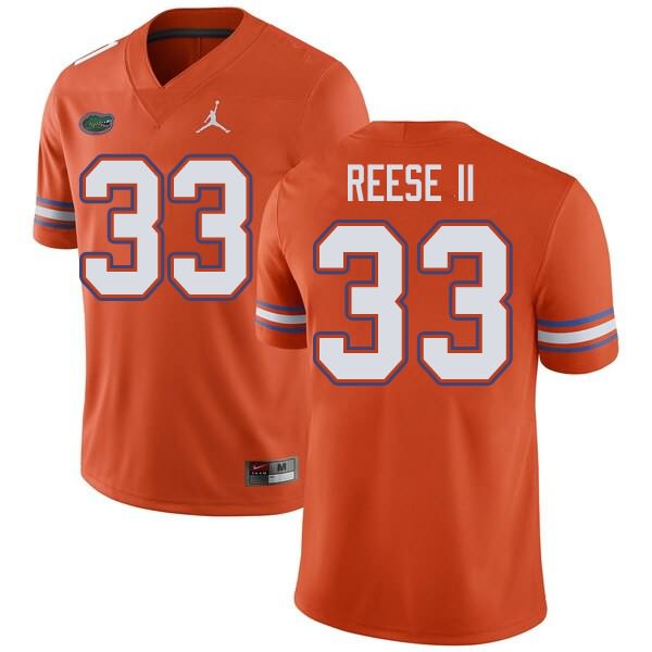 NCAA Florida Gators David Reese II Men's #33 Jordan Brand Orange Stitched Authentic College Football Jersey SSF7664TQ